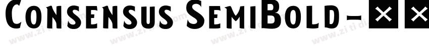 Consensus SemiBold字体转换